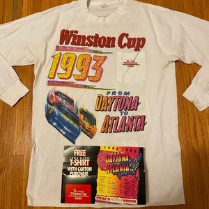 Vintage nascar promo t shirt 1993 w/original box